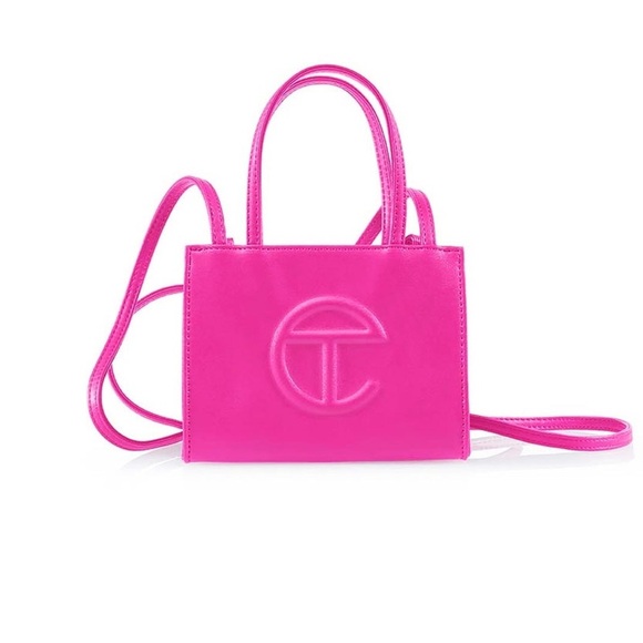 Telfar Handbags - TELFAR’S SIGNATURE LOGO BAG Small Rose Shopper Bag IN BRIGHT PINK